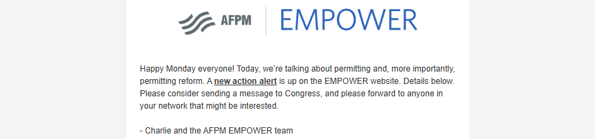 EMPOWER News Roundup - We need to talk about permitting reform | AFPM ...