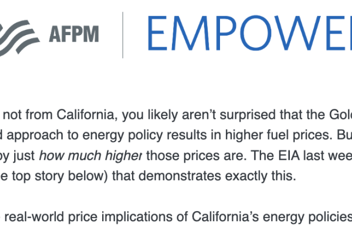 EMPOWER newsletter screenshot